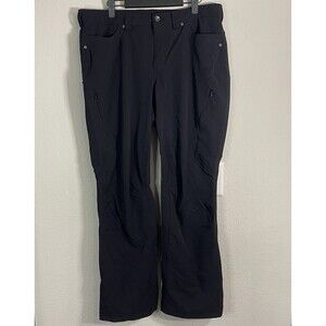 Duluth Trading Co Flexpedition Cargo Pants Womens 16 x 31 Black Straight Leg